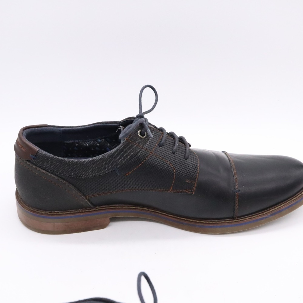 Freeman Hudson Men's Cap-Toe Black Dress Shoes Men's 12M - Picture 7 of 11